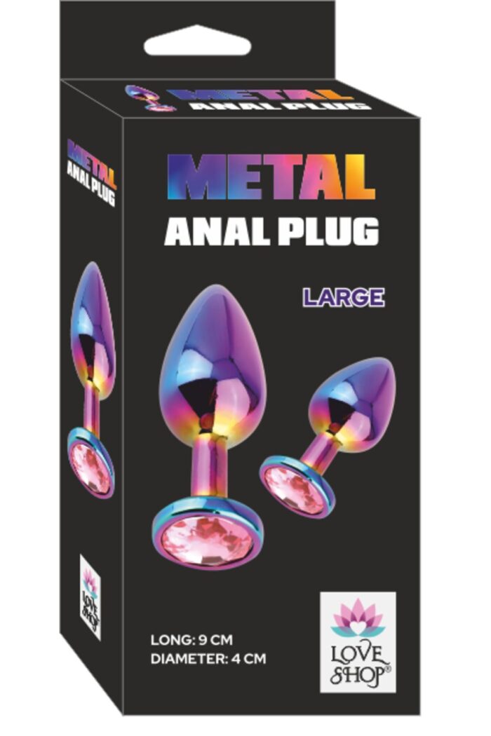 Metalik Neon Renkli Anal Plug - Metalik Renklerle Farklı Boyutlarda Anal Zevk - Görsel 2
