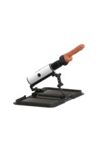 Özel Dekor Çantalı Sex Makinesi - 16 cm Yapay Penis, 190 Sürtünme, Beyaz - Görsel 2