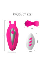 Pembe Vajinal ve Anal Vibratör - Yüksek Frekans Titreşim - Uzaktan Kumandalı - Ergonomik Tasarım - Görsel 7