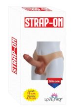 STRAP-ON GİYİLEBİLİR İÇİ DOLU*- GİYİLEBİLİR SİLİKON PENİS UZUNLUĞU 24 CM, 4,5 CM GENİŞLİKTE KULLANILABİLİR BOYU 19 CM - Görsel 3