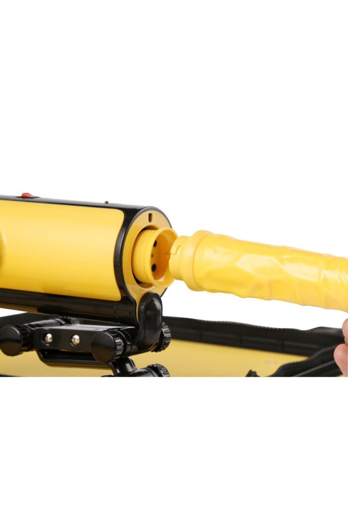 Özel Retro Tasarım Dekor Çantalı Haz Makinesi - 16 cm Yapay Penis, 43 Derece Isıtma, Mavi - Image 4