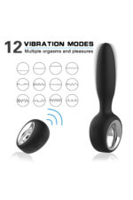 Siyah Yüksek Frekanslı Vibratör - 12 Farklı Mod - Sessiz ve Ergonomik Tasarım - FDA Onaylı Silikon - Image 2
