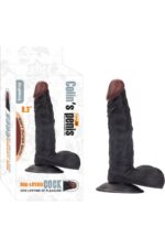 Colin's Realistik Penis - 21 cm Uzunluk, Siyah Ten Rengi, Yüksek Vantuzlu, Cilt Dostu & PVC İçermez