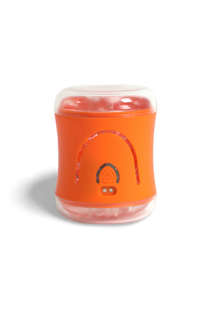 10 Modlu Titreşimli Erkek Mastürbatör - USB Şarjlı * Kutulu * ORANGE - Görsel 3