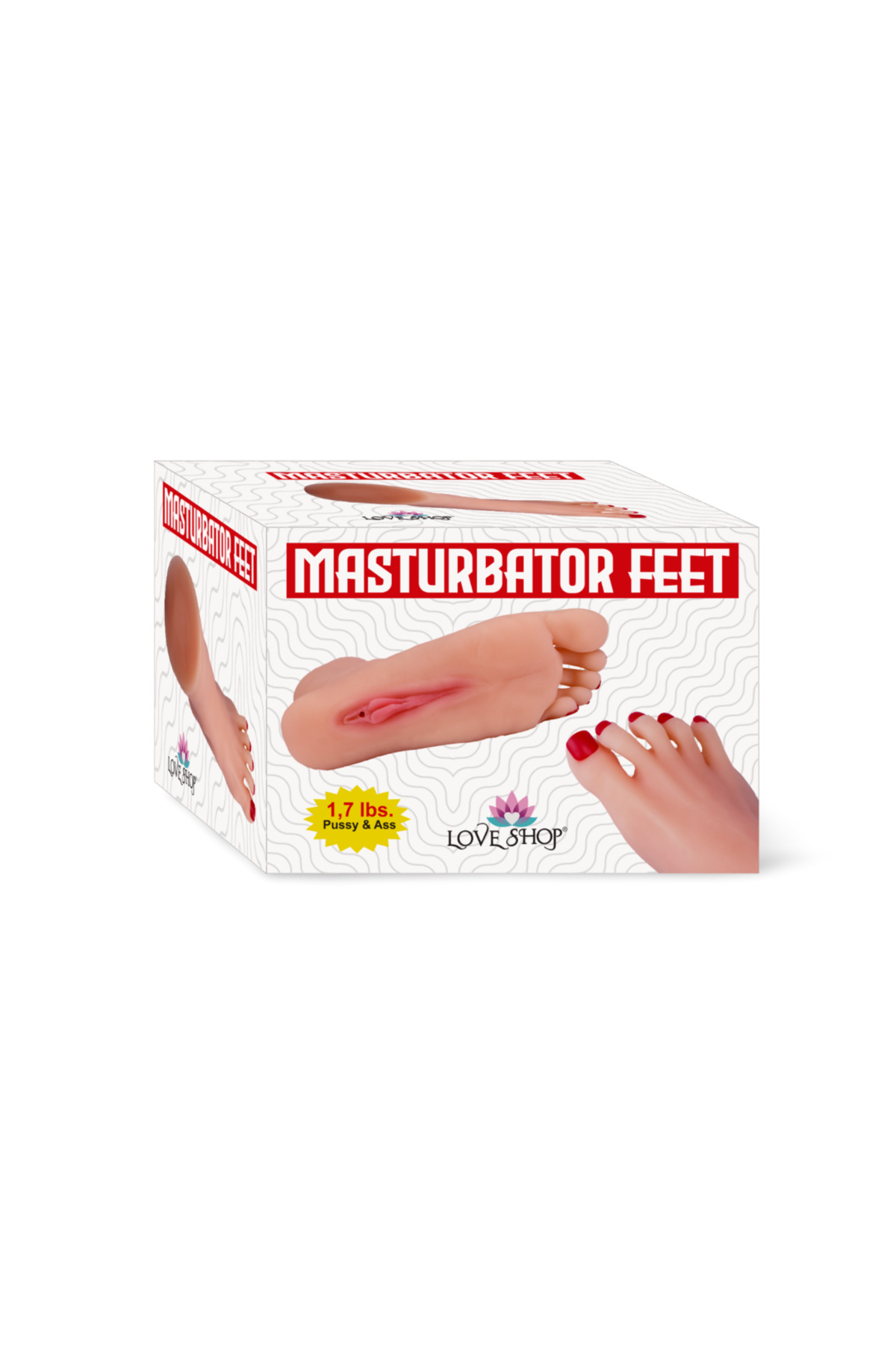 1_org_zoom Gerçekçi Et Dokusunda Suni Vajina Ayak Şeklinde Mastürbatör - Image 1