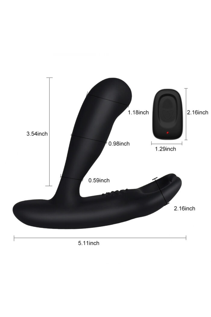 Masaj İçin Kullanılabilir -Uzaktan Kumandalı -USB Şarjlı - Titreşimli (11+11 Mod)-Isıtmalı - Görsel 7