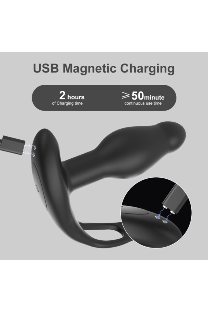 ARES Ring Vibrating- Masaj İçin - Sessiz Çalışma Özelliği USB' Den Şarj -Uzaktan Kumandalı - Görsel 6