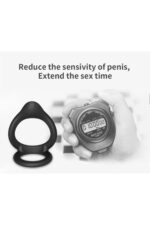 Sertleşme - Medikal Silikon Testis Geçmeli Penis Halkası - Görsel 7