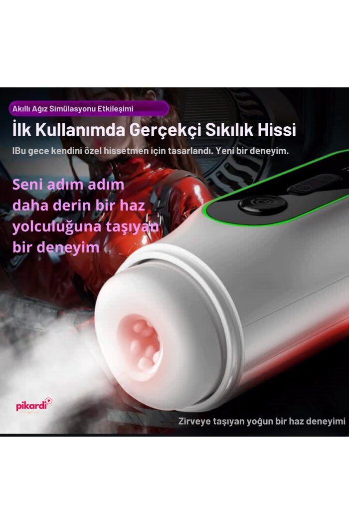 Akıllı Isıtmalı-Chang Jiang Dijital Ekranlı- Erkek Mastürbatör – 9 Titreşim - 4 Emiş Modu - Görsel 6