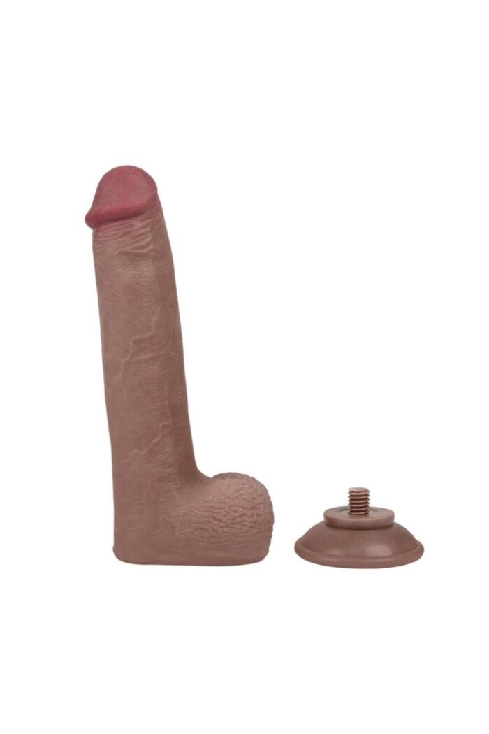 Double Layer Realistik Dildo – Çift Katman TPE, Güçlü Vantuzlu, 21 cm - Image 5