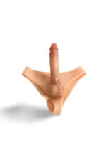 STRAP-ON HOLLOW İÇİ BOŞ Giyilebilir Silikon Penis - Belden Bağlamalı, 20 cm - Görsel 2
