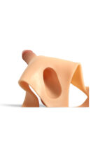 STRAP-ON HOLLOW İÇİ BOŞ Giyilebilir Silikon Penis - Belden Bağlamalı, 20 cm - Görsel 3
