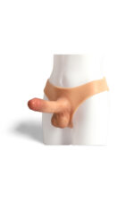 STRAP-ON HOLLOW İÇİ BOŞ Giyilebilir Silikon Penis - Belden Bağlamalı, 20 cm - Görsel 5
