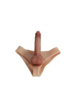 STRAP-ON GİYİLEBİLİR İÇİ DOLU*- GİYİLEBİLİR SİLİKON PENİS UZUNLUĞU 24 CM, 4,5 CM GENİŞLİKTE KULLANILABİLİR BOYU 19 CM - Görsel 4