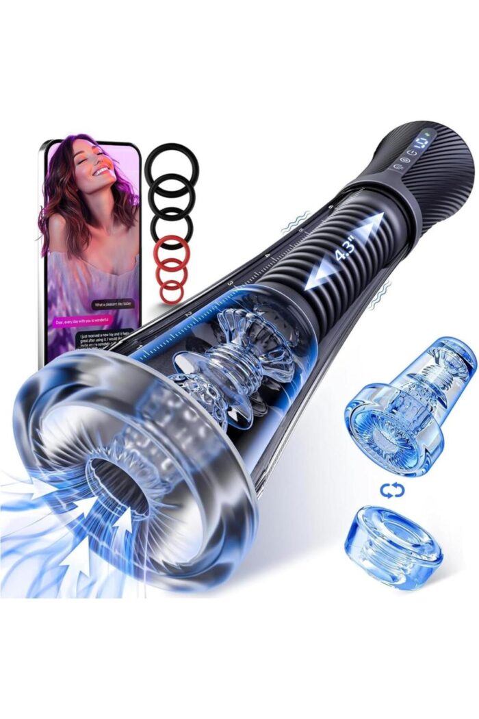 /pro-Men App Kontrol Mastürbatör Bu Ürün,telefon Uygulamasıyla Kontrol Edilen,emiş ve Titreşim Özelliklerine Sahip Otomatik Erkek Mastürbatörüdür.9 Titreşim ve 5 Emiş Moduna Sahip Şarjlı - Image 2