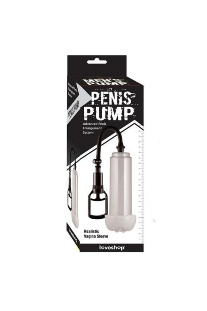 Penis Pump Penis Pompaları/Vajina Girişli Penis Pompası * 20 cm Şeffaf Silindirli - Image 2
