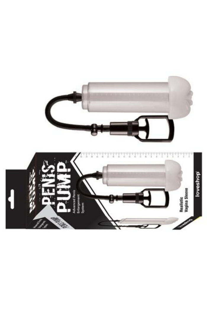 Penis Pump Penis Pompaları/Vajina Girişli Penis Pompası * 20 cm Şeffaf Silindirli - Image 4