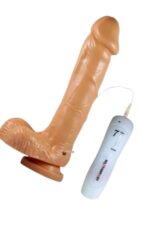 Artırıcı Dildo - 19 cm Uzunluk, Titreşimli, Esnek Tasarım, Realistik Yüzey - Görsel 5