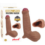 Testislere Özel, İçine Girebilen Bölüm - Özel Üretim Penis Kılıfı - DOUBLE LAYER SİLİCONE SLEVE