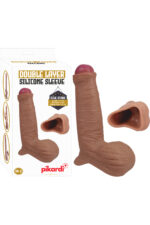 Testislere Özel, İçine Girebilen Bölüm - Özel Üretim Penis Kılıfı - DOUBLE LAYER SİLİCONE SLEVE
