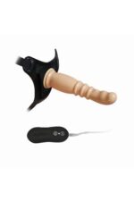 G Spot - Belden Bağlamalı Titreşimli 20 Cm Vibratör - Ten Rengi