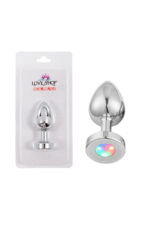 *Metal Anal Plug Işıklı Medium * Işıklı Metal Plug* Max. Çap 3.4 cm * Max. Uzunluk 8 cm *net Ağırlık 107 gr* GÜMÜŞ RENKLİ