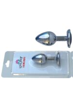 Metal Anal Plug-Medium* Alimünyum Alaşımlı Çelik Materyal * Max. Çap 3,5 cm * Max. Uzunluk 8,1 cm *net Ağırlık 84 gr * BLASTER AMBALAJ * ÇELİK RENKLİ - Image 2