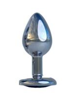 Metal Anal Plug-Medium* Alimünyum Alaşımlı Çelik Materyal * Max. Çap 3,5 cm * Max. Uzunluk 8,1 cm *net Ağırlık 84 gr * BLASTER AMBALAJ * ÇELİK RENKLİ - Image 3