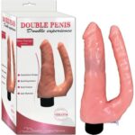 Çift Girişli Titreşimli Vibratör - Esnek ve Titreşimli Anal ve Vajinal Zevk* ÇATAL PENİS * İKİLİ İLİŞKİDE KULLANILABİLİR * TİTREŞİMLİ, REALİSTİK PENİS * 15 CM UZUNLUĞUNDA