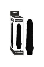 Siyah Titreşimli Damarlı Dildo - Esnek Yapı, Ten Hassasiyeti
