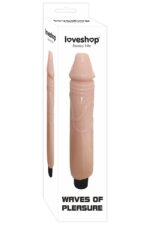 Açık Ten Renkli Titreşimli Damarlı Vibratör Dildo - - Görsel 2
