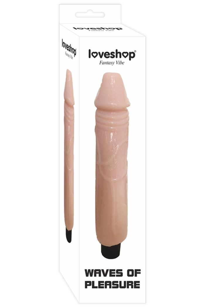 Açık Ten Renkli Titreşimli Damarlı Vibratör Dildo - - Görsel 2