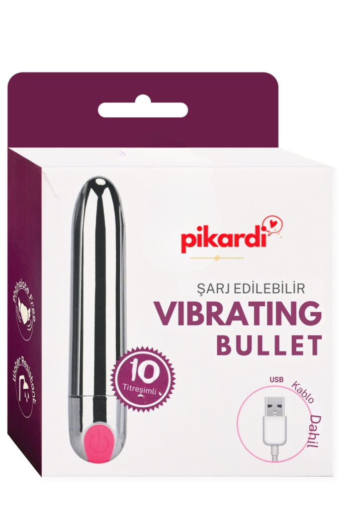VIBRATING BULLET - Pürüzsüz Yüzey, USB Şarjlı Su Geçirmez - 9 cm Güçlü Titreşim - Görsel 3