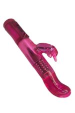 Pembe Rotasyonlu Döner Başlıklı Titreşimli Tavşan Vibratör Su Geçirmez 23 cm 12 Fonksiyon - Görsel 6