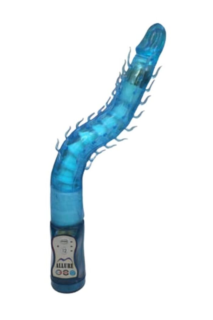 Teknolojik Esnsyebilen Vibratör - 7 FONKSİYONLU TİTREŞİMLİ - BÜKÜLEBİLEN - SU GEÇİRMEZ - MAVİ RENKLİ - 27 CM UZUNLUĞUNDA - Image 3