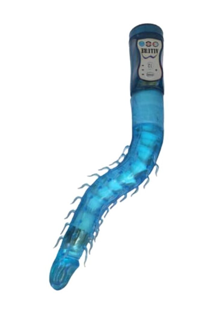Teknolojik Esnsyebilen Vibratör - 7 FONKSİYONLU TİTREŞİMLİ - BÜKÜLEBİLEN - SU GEÇİRMEZ - MAVİ RENKLİ - 27 CM UZUNLUĞUNDA - Image 5