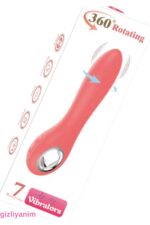 Gizliyanım / 360 Rotation Vibrators * 360 Derece Hareket Kabiliyeti * Klitoris Uyarıcılı * 19 cm Uzunluk * 7 Fonksiyonel Titreşimli * Waterproff Özellik* Turuncu Renkli - Görsel 2