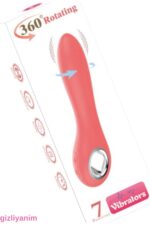 Gizliyanım / 360 Rotation Vibrators * 360 Derece Hareket Kabiliyeti * Klitoris Uyarıcılı * 19 cm Uzunluk * 7 Fonksiyonel Titreşimli * Waterproff Özellik* Turuncu Renkli - Görsel 6