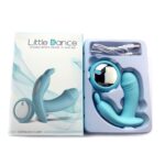 LİTTLE DANCE 12 Fonksiyonlu Titreşimli Çift Motorlu Vibratör -Kumandalı - Klitoris Uyarıcı - Mavi