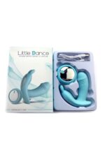 LİTTLE DANCE 12 Fonksiyonlu Titreşimli Çift Motorlu Vibratör -Kumandalı - Klitoris Uyarıcı - Mavi