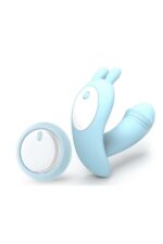 LİTTLE DANCE 12 Fonksiyonlu Titreşimli Çift Motorlu Vibratör -Kumandalı - Klitoris Uyarıcı - Mavi - Image 2