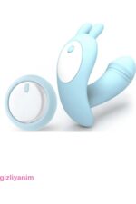 LİTTLE DANCE 12 Fonksiyonlu Titreşimli Çift Motorlu Vibratör -Kumandalı - Klitoris Uyarıcı - Mavi - Image 6