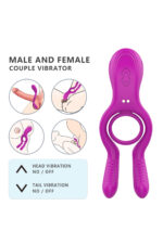 Singun B Pembe Renkli Vibratör * 12 Titreşim Modu * Güçlü Titreşim Ile Bayanı ve Erkeği Uyarır * Erkeğin Ereksiyonda Kalmasına Destek Veren Ring - Görsel 2