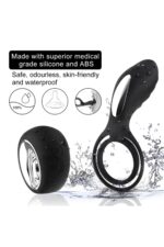 SLİPPER REMOTE SİYAH RENKLİ* CLİTORİS UYARICILI RİNG* 11 CM UZUNLUK, 5.5 CM EN* 12 EXTRA GÜÇLÜ TİTREŞİM - Image 4