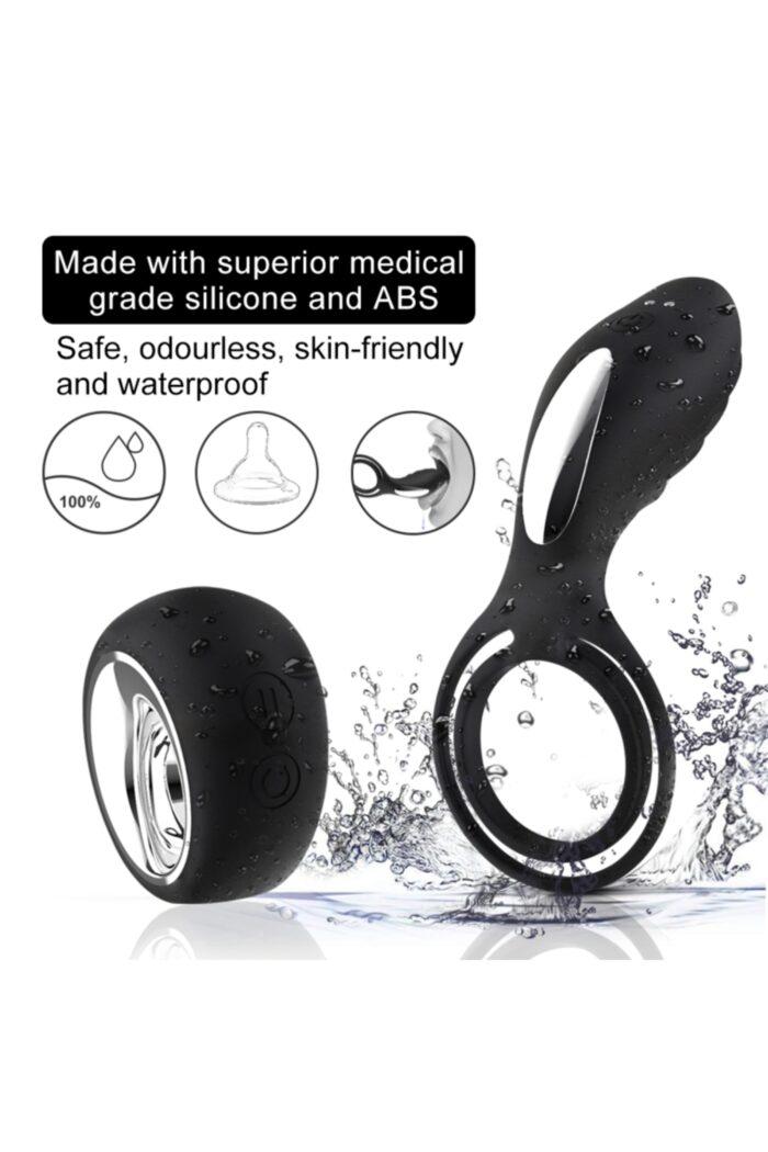 SLİPPER REMOTE SİYAH RENKLİ* CLİTORİS UYARICILI RİNG* 11 CM UZUNLUK, 5.5 CM EN* 12 EXTRA GÜÇLÜ TİTREŞİM - Image 4