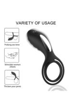 SLİPPER REMOTE SİYAH RENKLİ* CLİTORİS UYARICILI RİNG* 11 CM UZUNLUK, 5.5 CM EN* 12 EXTRA GÜÇLÜ TİTREŞİM - Image 7