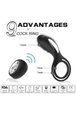 SLİPPER REMOTE SİYAH RENKLİ* CLİTORİS UYARICILI RİNG* 11 CM UZUNLUK, 5.5 CM EN* 12 EXTRA GÜÇLÜ TİTREŞİM - Image 8