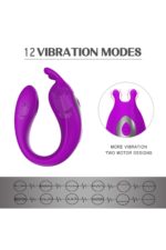 MODY MOR – ÇİFT MOTORLU UZAKTAN KUMANDALI * USB JARZ * ANAL-VAJİNAL KULLANIMA UYGUN - Image 2