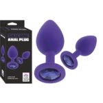 Silikon Anal Plug - Mor Renkte Konforlu ve Temizlenebilir Anal Ürün