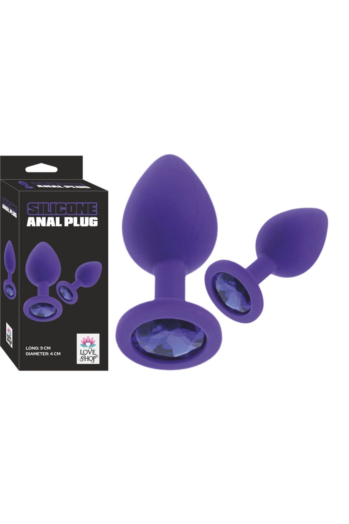 1_org_zoom Silikon Anal Plug - Mor Renkte Konforlu ve Temizlenebilir Anal Ürün - Görsel 1